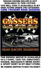 Old School Thunder Road Speed Demon Devil Speed Shop Gasser Race Car Work Shirt