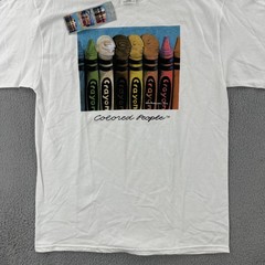 Vtg Tultex Mens XL White Shirt Rene Dickerson Colored People Art Tee 93 NWT 90s
