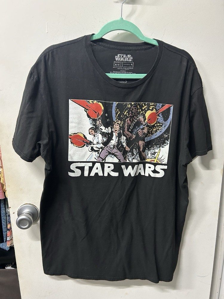 Unisex Star Wars Graphic Tee Black XL 46/48 T-Shirt 16/18 (44”-46” chest)