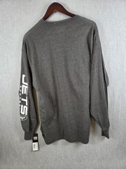 New York Jets Football Men’s XL Long Sleeve T Shirt NFL Team Apparel Gray NEW