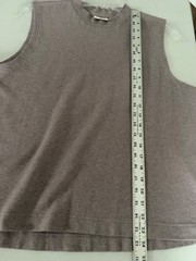 PACT Men’s Cool Stretch Tank Size XL Organic Cotton Taupe Sporty Sustainable