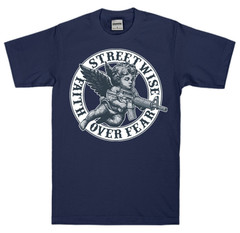 streetwise Gunners Graphic T-Shirt Black & Navy Blue M-5XL