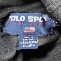 Polo Sport Ralph Lauren Mens Black Turtleneck Long Sleeve Shirt Logo Size Large