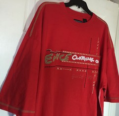 Men Big men 6x Tee shirt short sleeve urban with applique and prints NWT