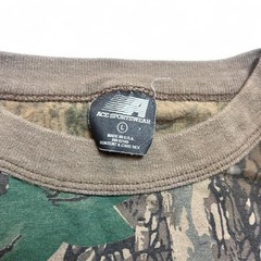 Ace Sportswear Vintage 80s Realtree Camouflage Camo Single Stitch Tee T-Shirt L