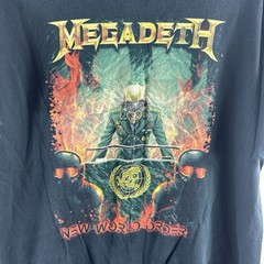Megadeth New World Order T Shirt XL Extra Large Dystopia Tour 2017 Back Print