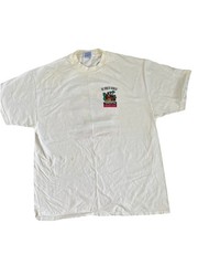 Vintage Hanes Beefy-T Men’s Jamaica Graphic Logo Tee White XL Short Sleeve Crew