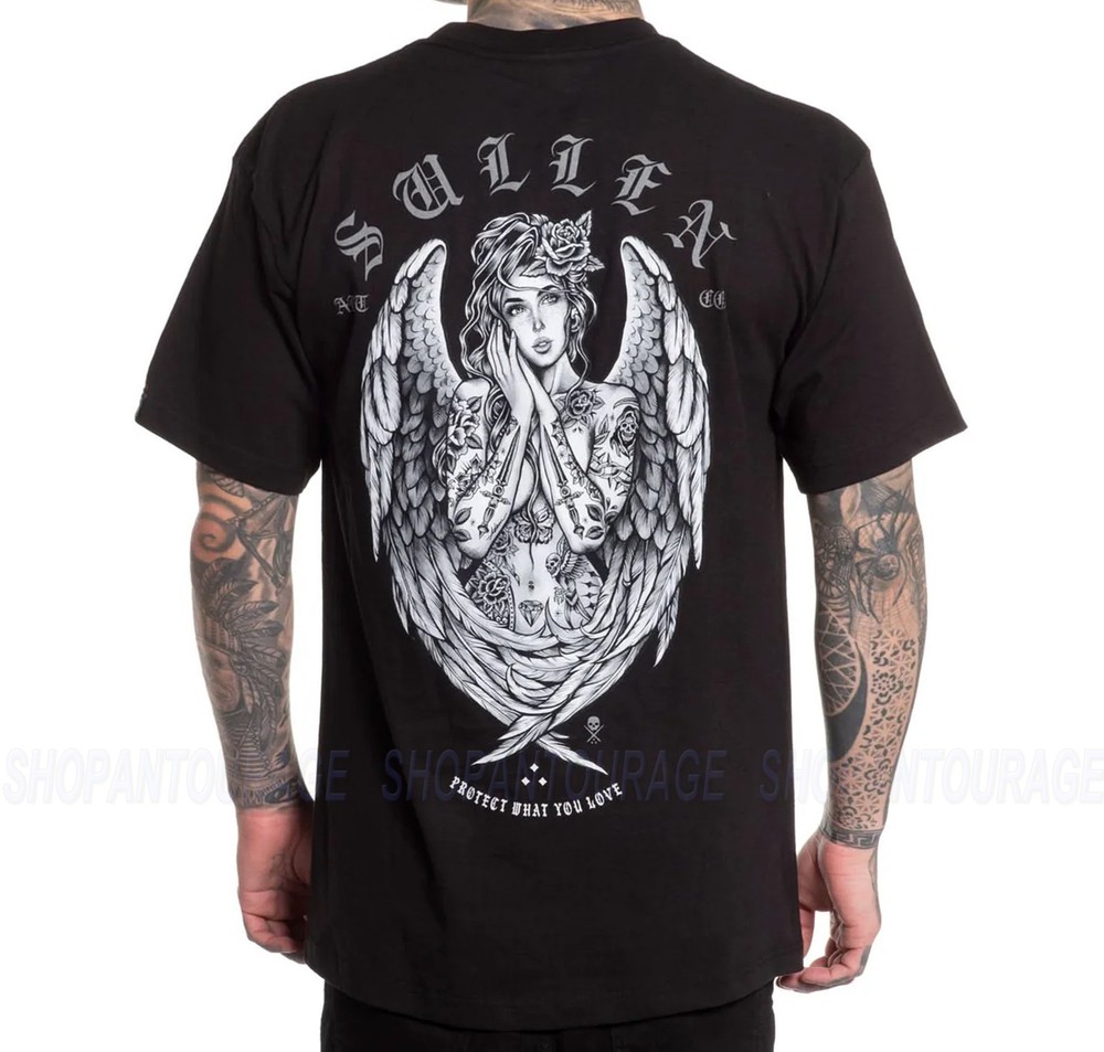 Sullen Dream Angel Standard Fit SCM7352 Short Sleeve T-shirt For Men | 2 Colors