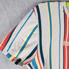 Vox Populi Brooklyn Shirt Mens L Multicolor Stripe Graphic Tee Jersey Knit