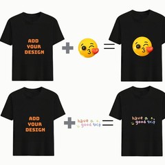 Heat Transfer Custom Tee Personalized Text Photo Logo Unisex Design