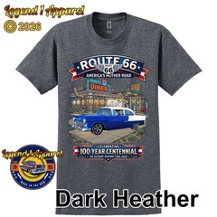 Route 66 100 Year Centennial, 1955 Chevrolet Bel Air Coupe T-Shirt