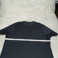 Pierre Cardin T Shirt Mens XL Black Textured Crewneck Short Sleeve Performance