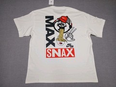Nike Max90 Sole Food Mens XL Cream T Shirt Oversized Fit Streetwear Cotton Tee