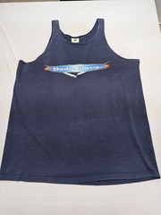 Body Glove Tank Top T-Shirt Mens XL Blue 90s Beach USA Made Stained VINTAGE