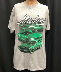 Ford Mustang T Shirt Mens XL Muscle Sports Car Tire Tread Licensed NEW