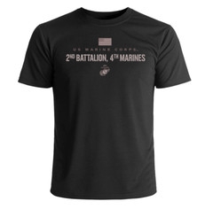 US Marine Corps 2nd Battalion, 4th Marines Subdued T-Shirt Officially Lincensed