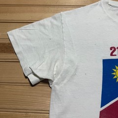 Vintage 1990 Namibia Independence Day Flag Freedom Patriotic T-Shirt USA Made XL