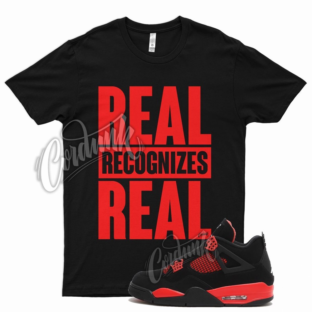 Black RRR T Shirt for Air J1 4 Red Thunder Gym Varsity Iconic 1 14