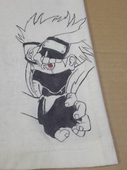 Vtg Y2k Anime /Game Characters Handmade Hand Drawn Single Stitch T Shirt XXL