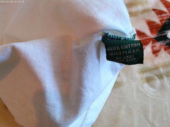 J. CREW VTG UNISEX PLAIN TEE SMALL WHITE SSLV CREW NECK USA MADE 100% COTTON
