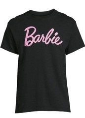 Barbie Mens Short Sleeve Black Crewneck Logo Graphic T- shirt Size 3XL (54-56)