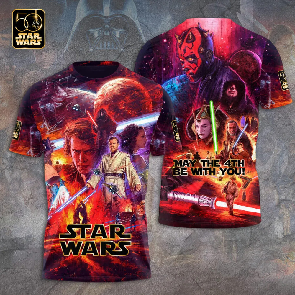 Star Wars 50th Anniversary 3D Apparel Tshirt