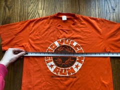 VTG 1980 Vulcan Run T Shirt Size XL Birmingham AL Marathon Single Stitch Orange