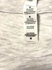 Bella+Canvas Unisex Gray Cotton Blend Jersey Graphic 90s Crew T-Shirt M