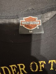 Vintage 90s 3D Emblem Harley-Davidson Leader of the Pack Wolf Rebel Rider Shirt