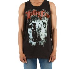 MOTLEY CRUE G Heavy Metal Band Black Tank Top