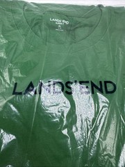 Lands’ End Super T XL 46-48 Long Sleeve T-Shirt New In Package “Court Green”