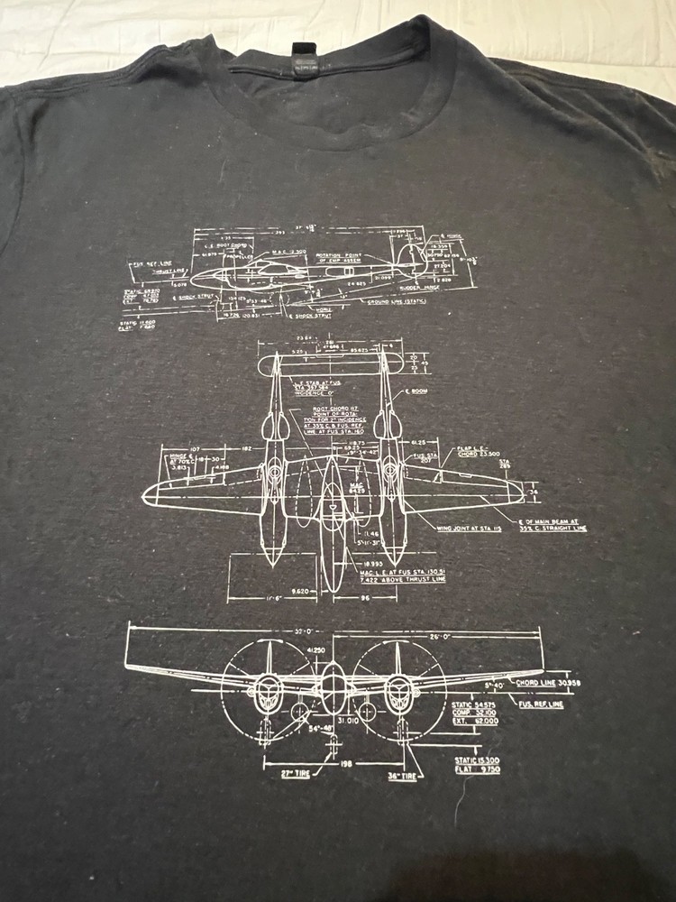 The Tower Grill Nampa Idaho P-38 design 2XL T Shirt