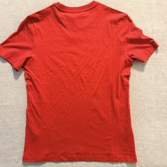 Diadora Red Logo T Shirt Mens Small Athletic Graphic Tee Side Stripe NWT