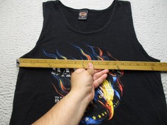 Vintage Harley Davidson Shirt Mens M Black Sleeveless Daytona Bike Week 2002