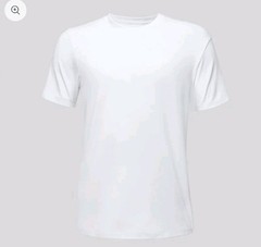MANMADE THE T-SHIRT White Cotton Knit Logo Men’s 3XL Crew Neck Short Sleeve