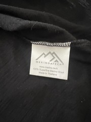 Merino.tech Superfine 100% Merino Wool V Neck T Shirt Black XXL Womens (145)