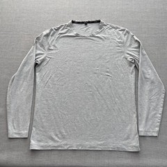 Public Rec Go To T Shirt Mens Large Gray Long Sleeve Lyocell Stretch Performance