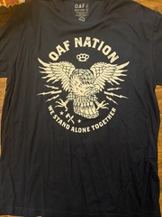 OAF Nation Men’s XL T-shirt Lot. Next Level Apparel Staccato Brand – See Photos