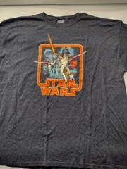 Star Wars a new Hope T-shirt 3XXXL 32″ Inches Length By 27″ Width Blue