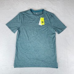 All in Motion Ventilated Pocket T-Shirt Mens Small Teal Side Slit Short Sleeve
