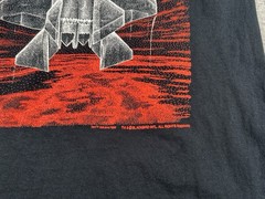 F-22 Raptor Shirt Mens Medium Black Blackbird Airplane Military Fighter Jet