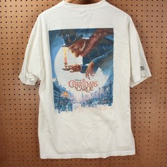 vtg 00s y2k DISNEY A Christmas Carol Pixar 3D Digital Projection Team t-shirt XL