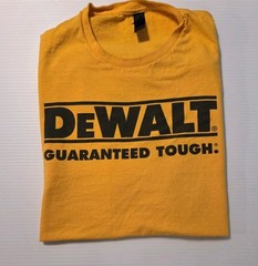 Don’t Tread On Me Dewalt Guaranteed Tough Big Print T-Shirt Size XL