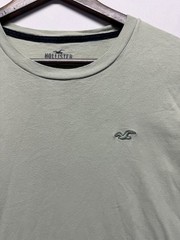 Hollister Must Have Collection T Shirt Mens Medium Light Green Cotton Crew Neck