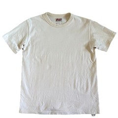 Bronson Loopwheel Tubular Athletic T-Shirt Men M Apricot Cream Beige Heavyweight