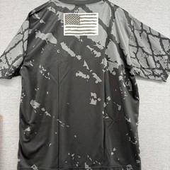 Angry Rhino Sports Mens Large T-Shirt Gray Black Camo Red Graphic Performance