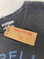 True Religion Metallic Buddha Brand Short Sleeve Crewneck size L