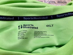 New Sports Illustrated Knock Out Tee Soft Touch Front Zipper Loose Fit 4XLT
