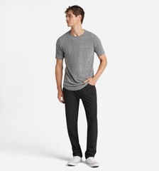 Goodlife Tri-Blend Scallop Crew T-Shirt Heather Grey Size XL