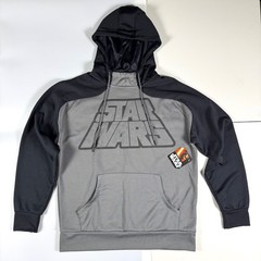 NWT-Disney STAR WARS Logo Men’s Poly Thermal Scuba Hoodie Long Sleeve Drawstring